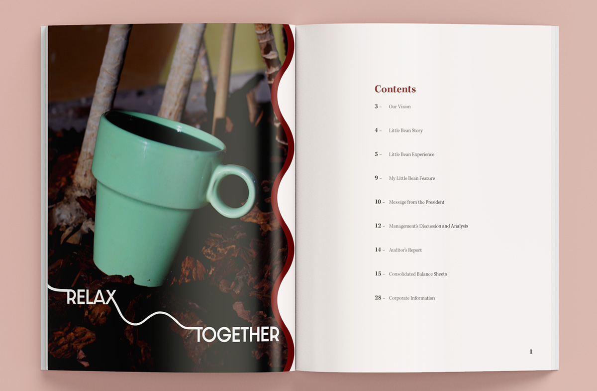 The contents spread