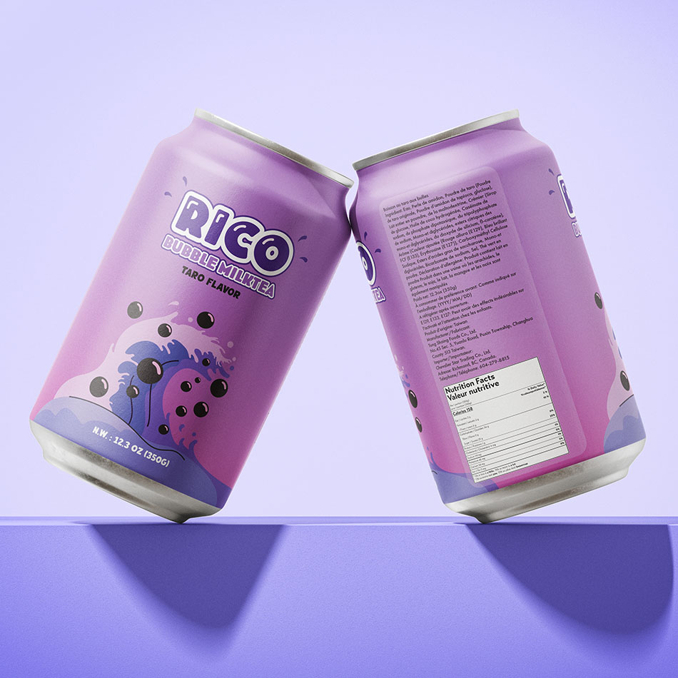 Packaging for Rico Bubble MilkTea