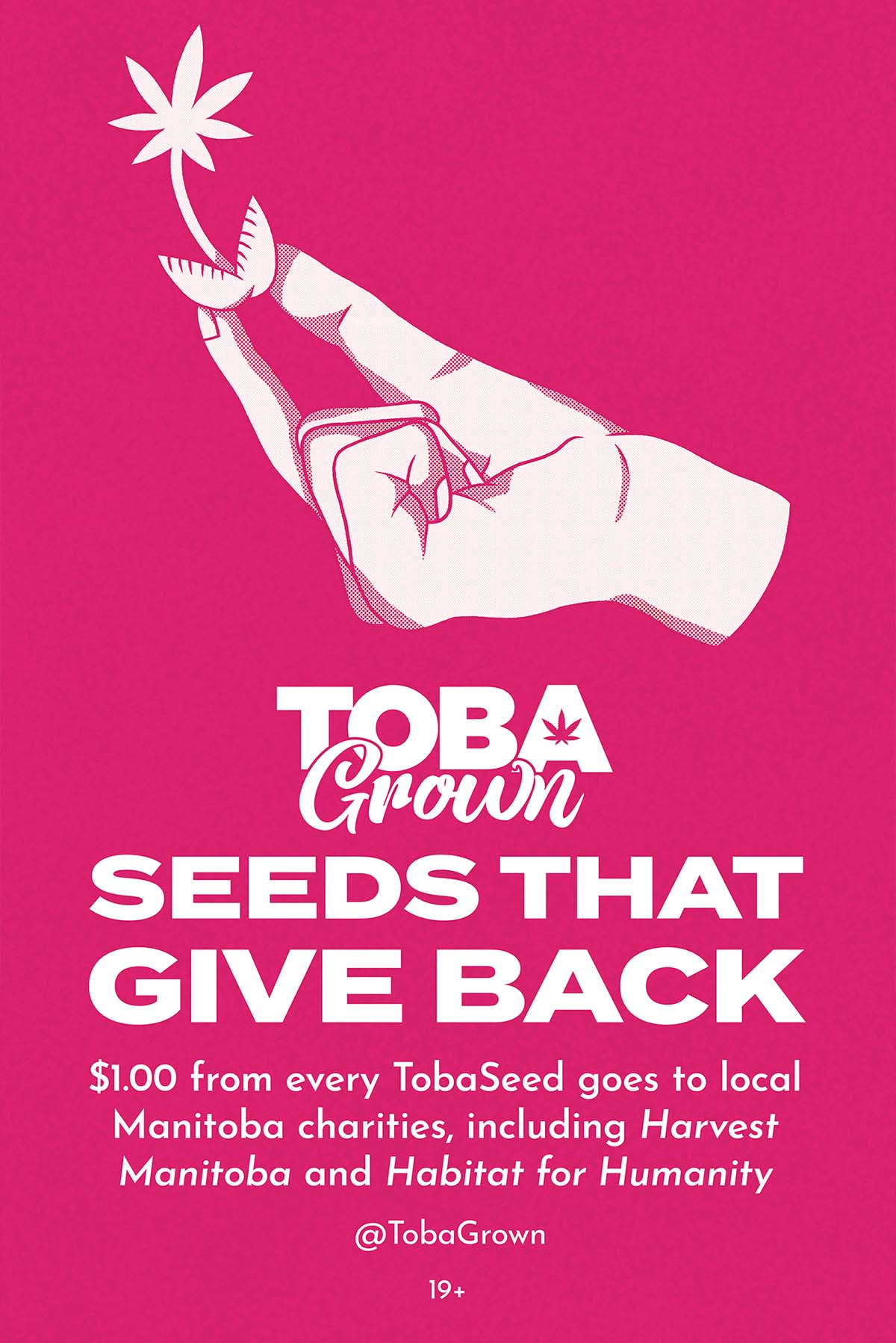 The TobaGrown seed promotional poster